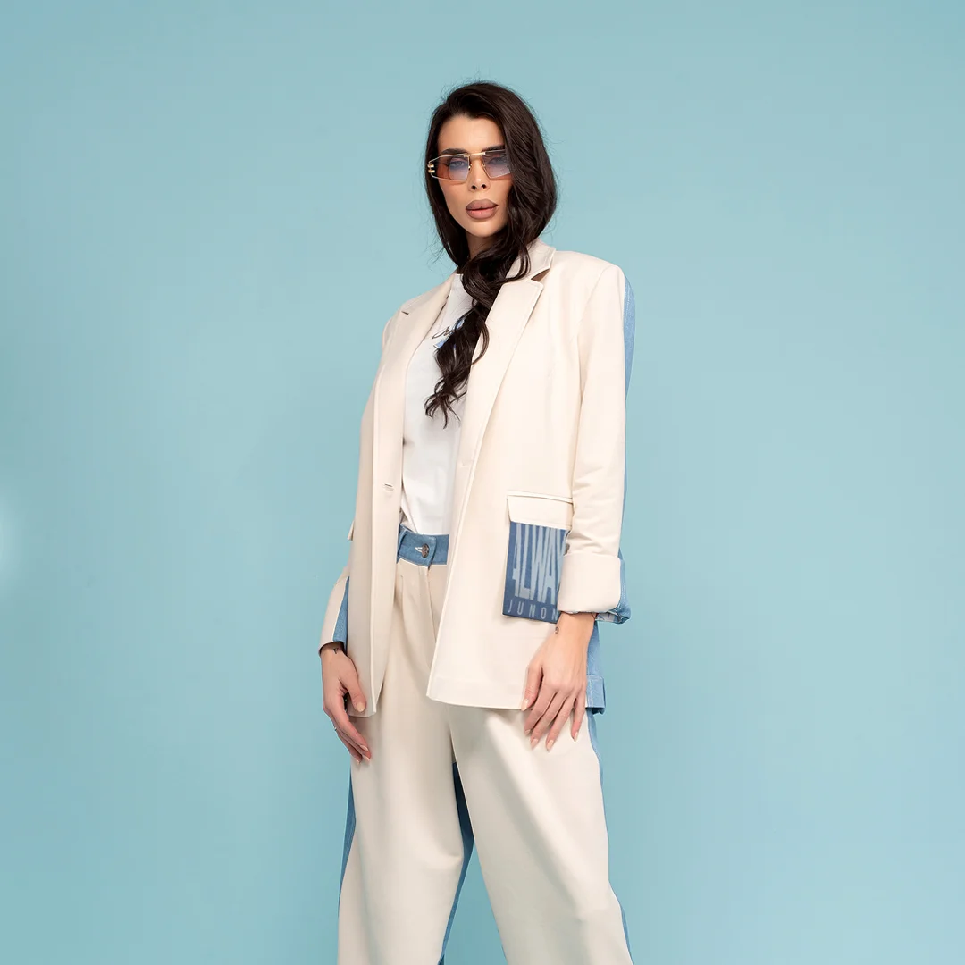 Sacou de dama bicolor