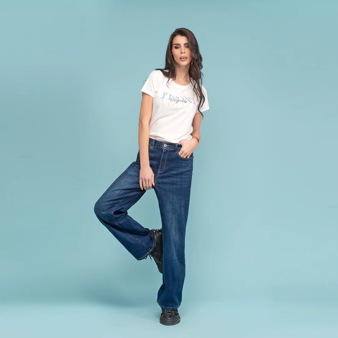 Blugi cu talie înaltă