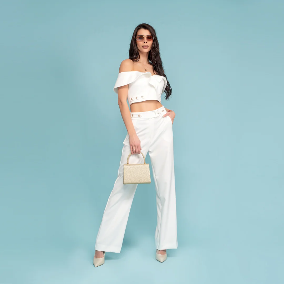 Pantalon lejer cu nasturi