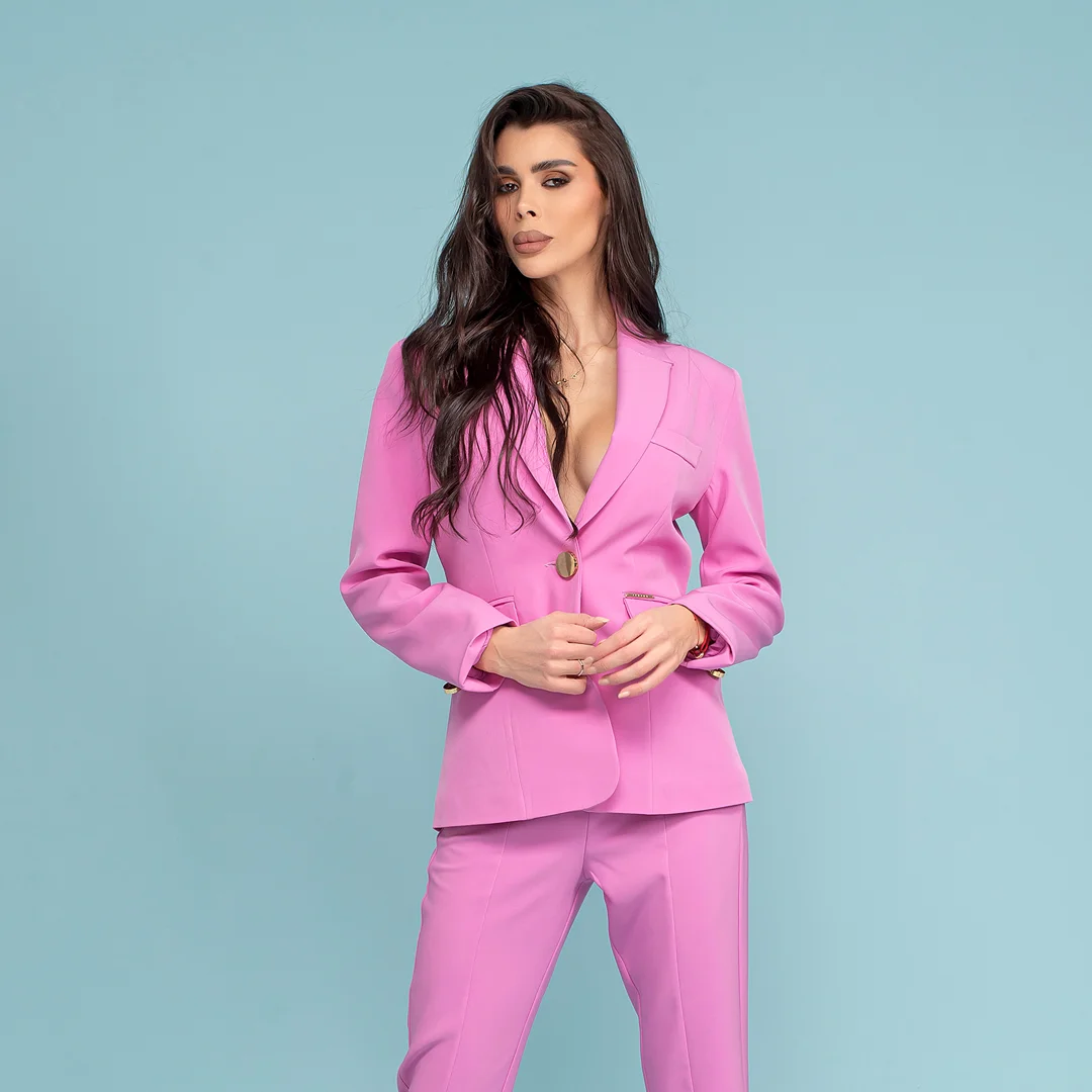 Sacou elegant cu un nasture