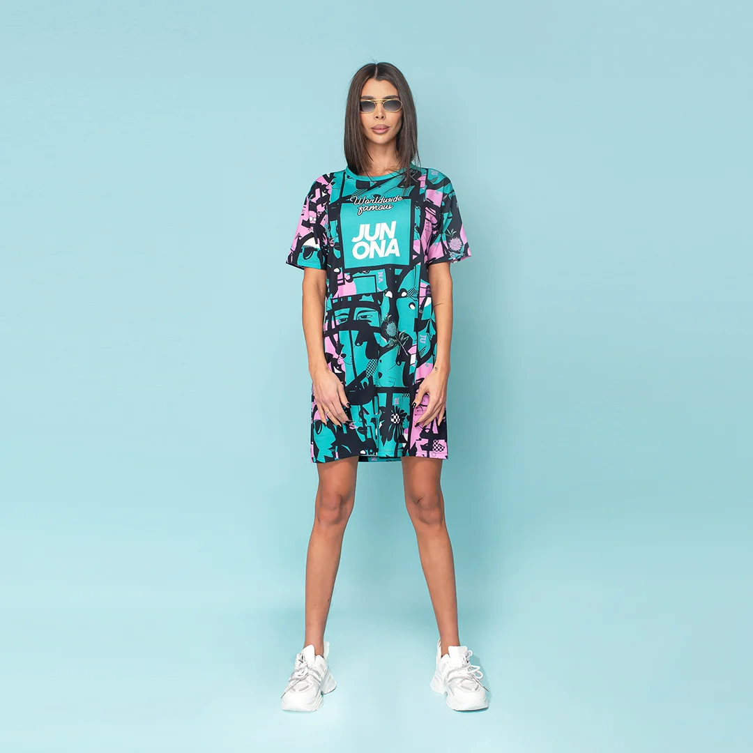 Rochie de dama cu logo cauciucat