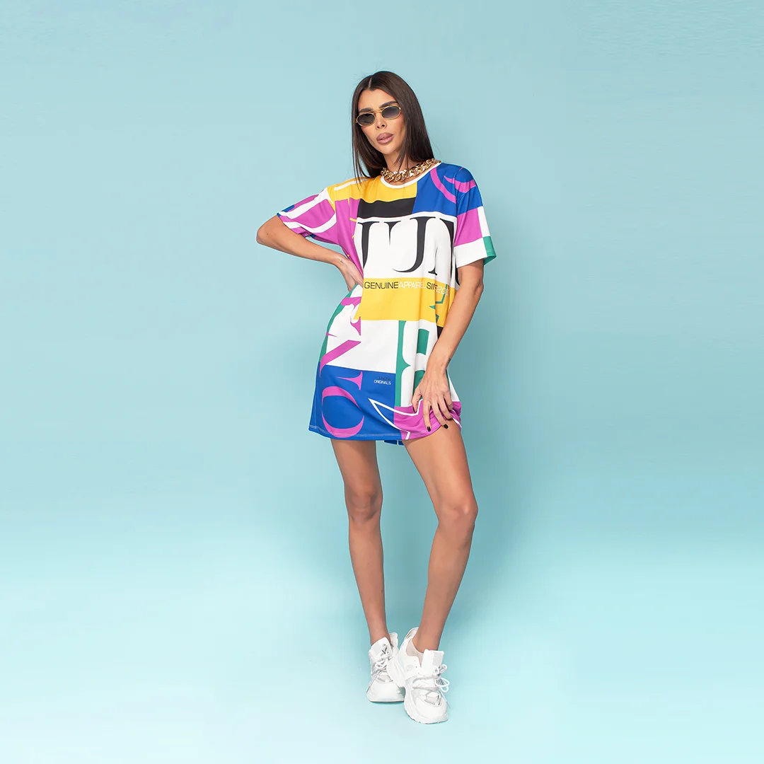 Rochie de dama cu logo cauciucat