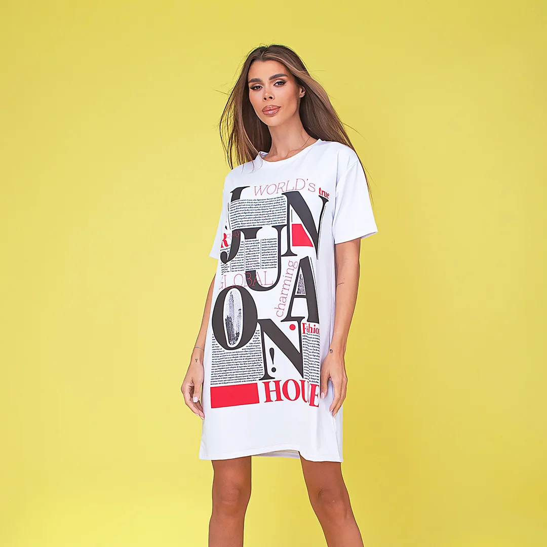 Rochie de dama cu logo cauciucat